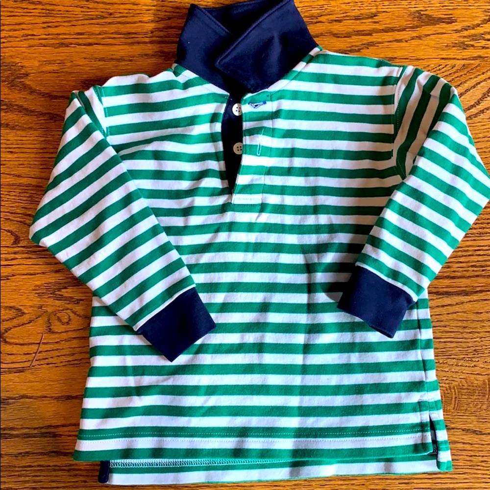 Florence Eiseman long sleeve striped polo size 4T